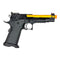 Golden Eagle OTS .45 Hi-Capa Gas Blowback Pistol w/ Open Slide (Black/Gold)