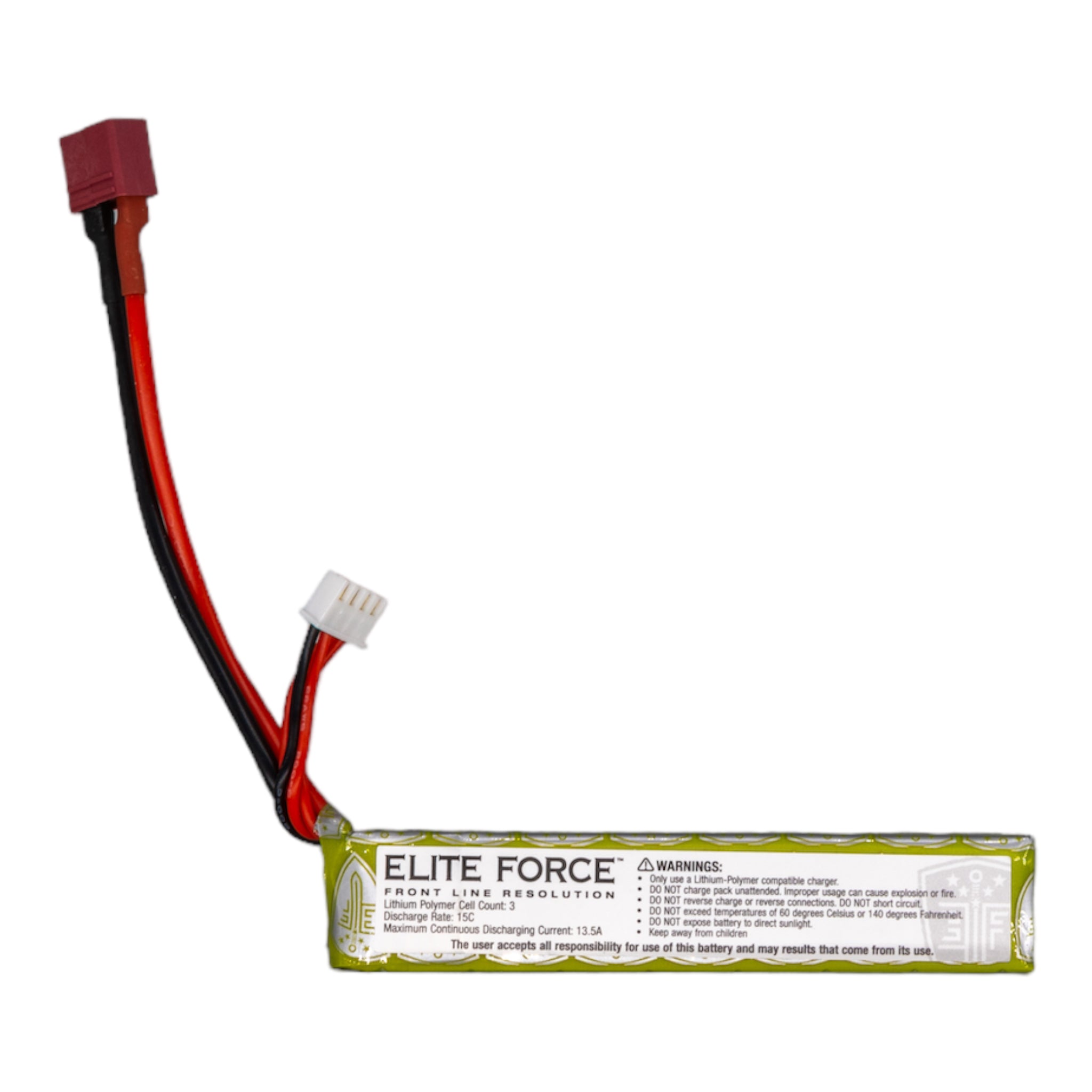 Elite Force 11.1V LiPo 900mAh 15C Brick Battery (Connector: Deans) - ssairsoft.com