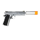 Vorsk VX-14 Gas Blowback Pistol w/ Suppressor Kit (Silver) - ssairsoft.com