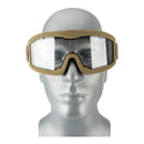 Lancer Tactical Aero Protective Airsoft Goggles - Clear Lens - ssairsoft.com