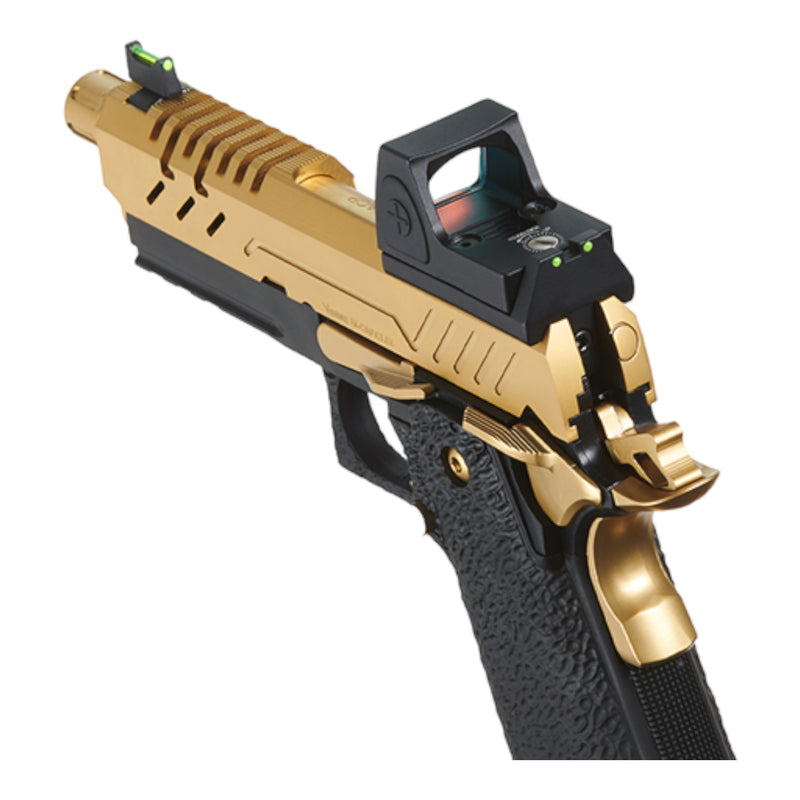 Vorsk Airsoft 3.8 Hi-Capa Pro + Micro Red Dot (Gold) - ssairsoft.com