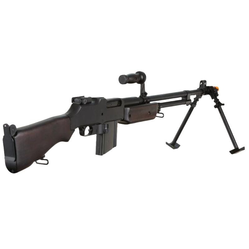 S&T BAR M1918 A2 Full Size Full Metal Airsoft AEG Rifle w/ Steel Bipod - (Wood)