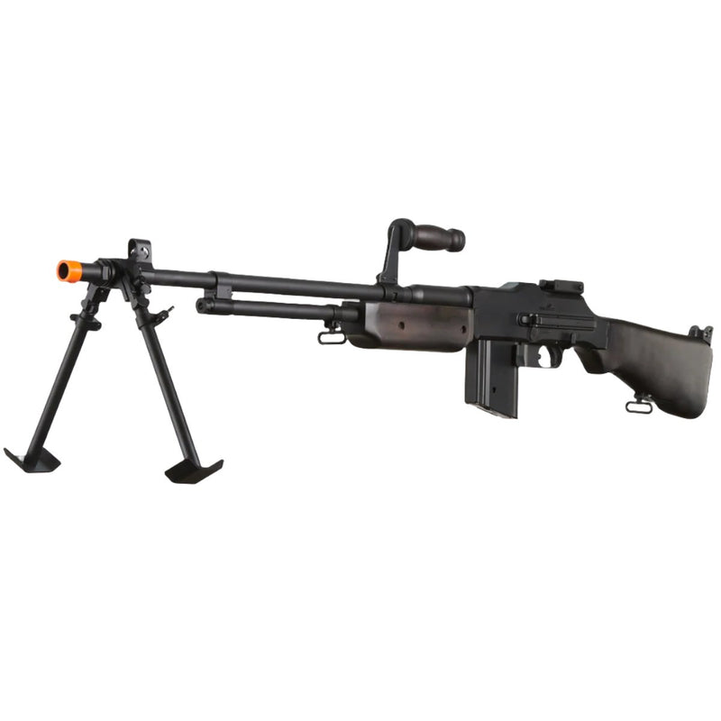 S&T BAR M1918 A2 Full Size Full Metal Airsoft AEG Rifle w/ Steel Bipod - (Wood)