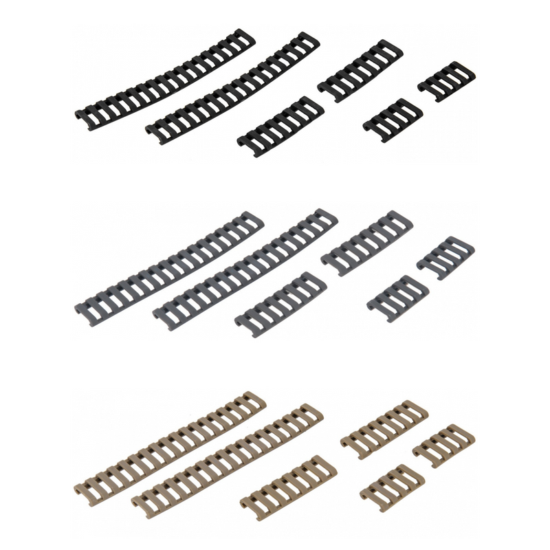 Airsoft Ladder Rail Panel for 20mm Rail Set of 6 - ssairsoft.com