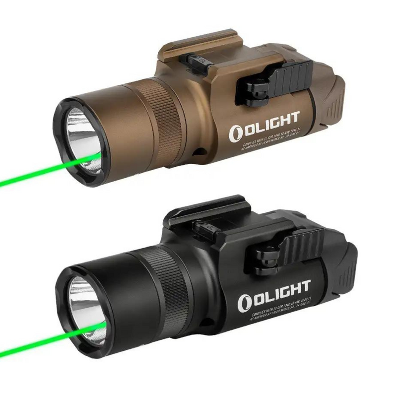 Olight Baldr Pro-R Rechargeable Tactical Light 1,350 Lumens w/ Green Laser - ssairsoft.com