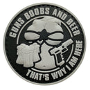 Patch PVC "Guns, Boobs, and Beer, That's Why I Am Here" - ssairsoft.com