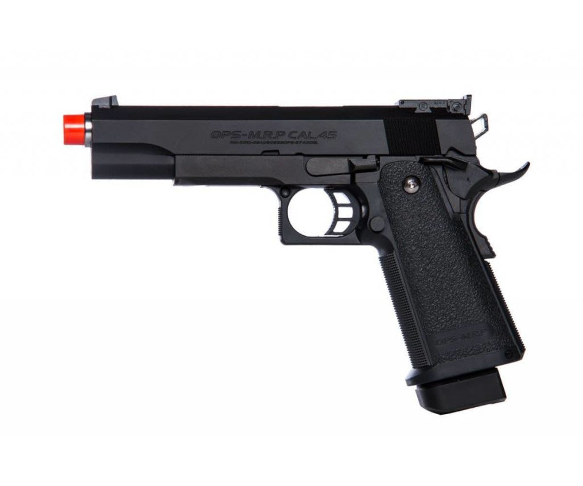 Tokyo Marui Hi-Capa 5.1 (Black) Tactical Custom GBB Pistol Starter Bundle (Gun, Green Gas, Lubricant), - ssairsoft