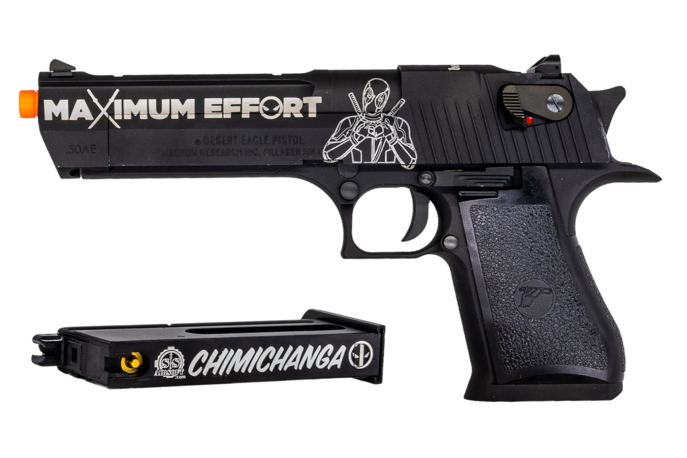 SS Airsoft Custom Desert Eagle - Deadpool | Custom Builds | SS Airsoft ...