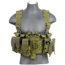 Lancer Tactical Airsoft M4 Chest Harness MOLLE Rig [Nylon] - OD GREEN