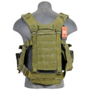 Lancer Tactical Airsoft M4 Chest Harness MOLLE Rig [Nylon] - OD GREEN