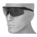 UKARMS Tactical Airsoft Smoke Gray Shooting Glasses - BLACK - ssairsoft.com