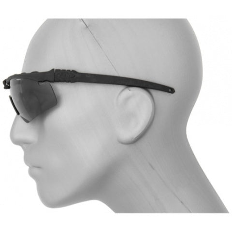 UKARMS Tactical Airsoft Smoke Gray Shooting Glasses - BLACK - ssairsoft.com