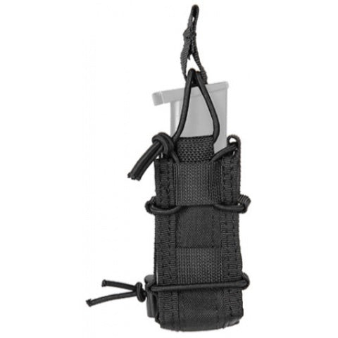 Lancer Tactical Single Pistol Magazine Pouch - BLACK - ssairsoft.com