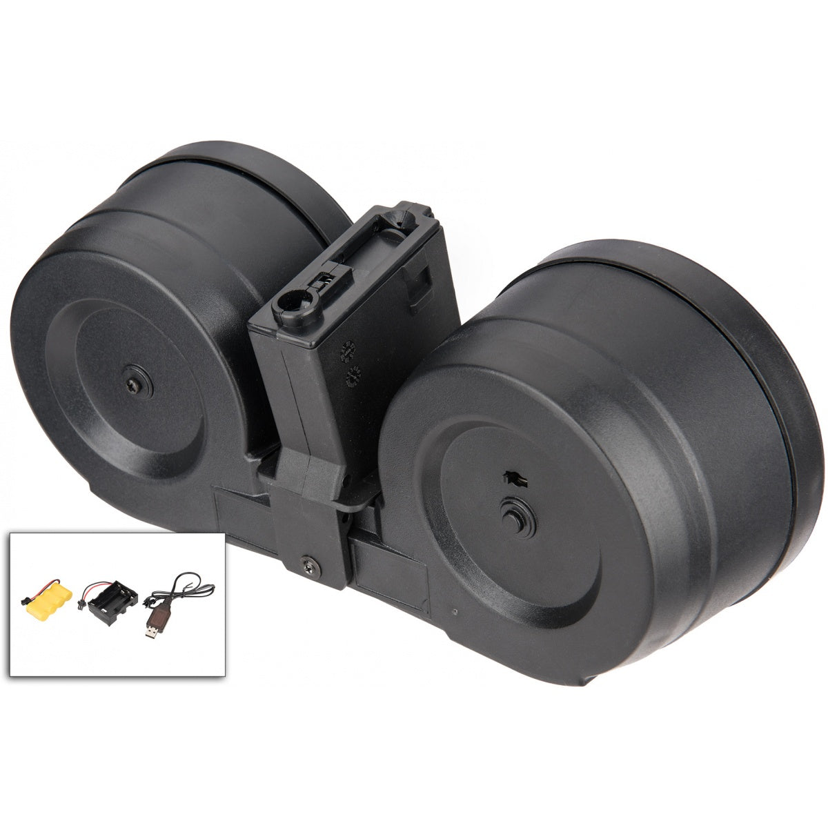 Sentinel Gears 2500rd M4 Auto-Winding Electric Drum C-Mag Magazine - ssairsoft.com