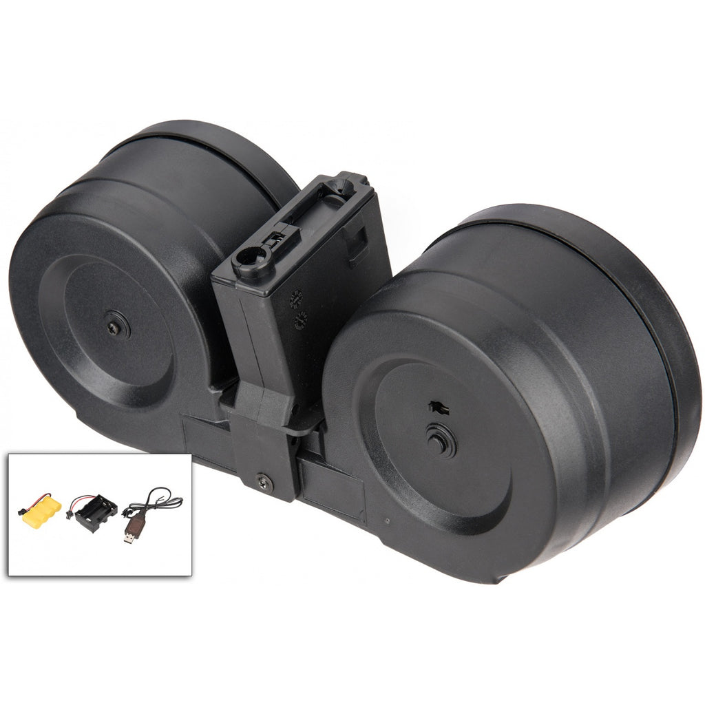 Sentinel Gears 2500rd M4 Auto-Winding Electric Drum C-Mag Magazine