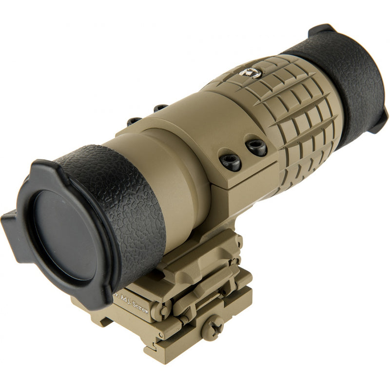 LANCER TACTICAL 1 - 3X ADJUSTABLE MAGNIFIER W/ QD MOUNT (TAN) - ssairsoft.com