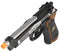 WE Tech RPD Biohazard Samurai Edge M92 GBB Airsoft Pistol - BLACK/SILVER - ssairsoft.com