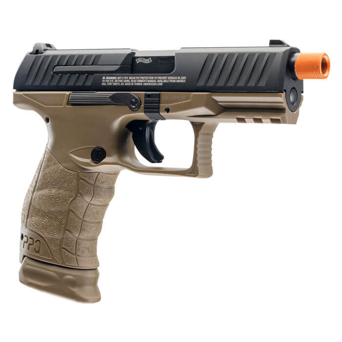 Elite Force Airsoft Walther Airsoft PPQ GBB Tac SD Navy (Black/Tan) - ssairsoft.com
