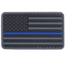 Patch PVC USA Flag Blue Line - ssairsoft.com