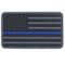 Patch PVC USA Flag Blue Line - ssairsoft.com