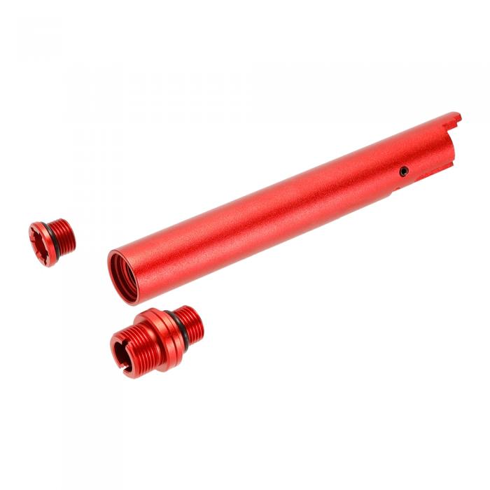 Laylax Hi Capa 5.1 "2 Way Fixed" Non-Recoiling Outer Barrel -RED - ssairsoft.com
