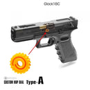 Laylax Nine Ball Custom Hop Dial (Type A) for Tokyo Marui G Series GBB Pistol - ssairsoft.com