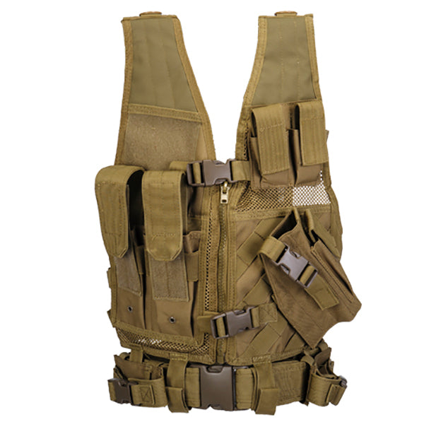 Youth CrossDraw Vest Tan - ssairsoft.com