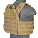 NYLON SPEED ATTACK PLATE CARRIER (TAN) - ssairsoft.com