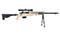 WellFire Bolt Action Sniper Rifle w/ Scope & Bipod (TAN) - ssairsoft.com