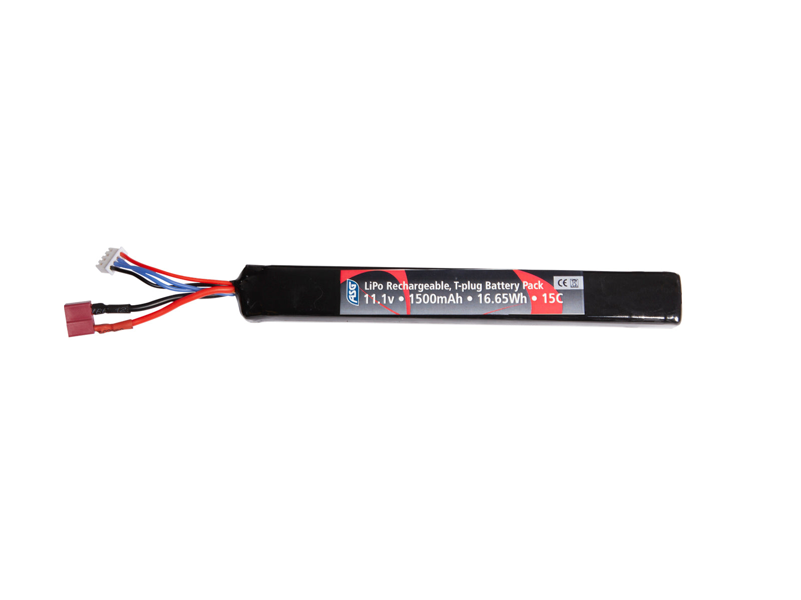 ASG Battery -11,1V 1500 mAh 15C LiPo T-Plug - ssairsoft