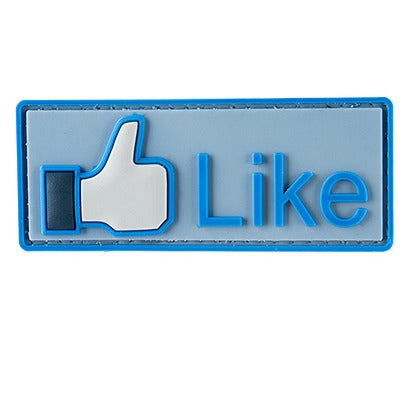 G-FORCE LIKE BUTTON PVC MORALE PATCH (BLUE) - ssairsoft.com