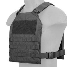 STANDARD ISSUE 1000D NYLON PLATE CARRIER (BLACK) - ssairsoft.com