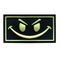 G-Force Evil Smiley Face PVC Morale Patch [Glow in the Dark] (BLACK / GREEN) - ssairsoft.com