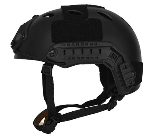 Lancer Tactical Airsoft Tactical PJ Type Helmet LRG/XL - BLACK - ssairsoft.com