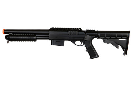 Double Eagle M500 Pump Action Shotgun w/ Retractable Stock - ssairsoft.com