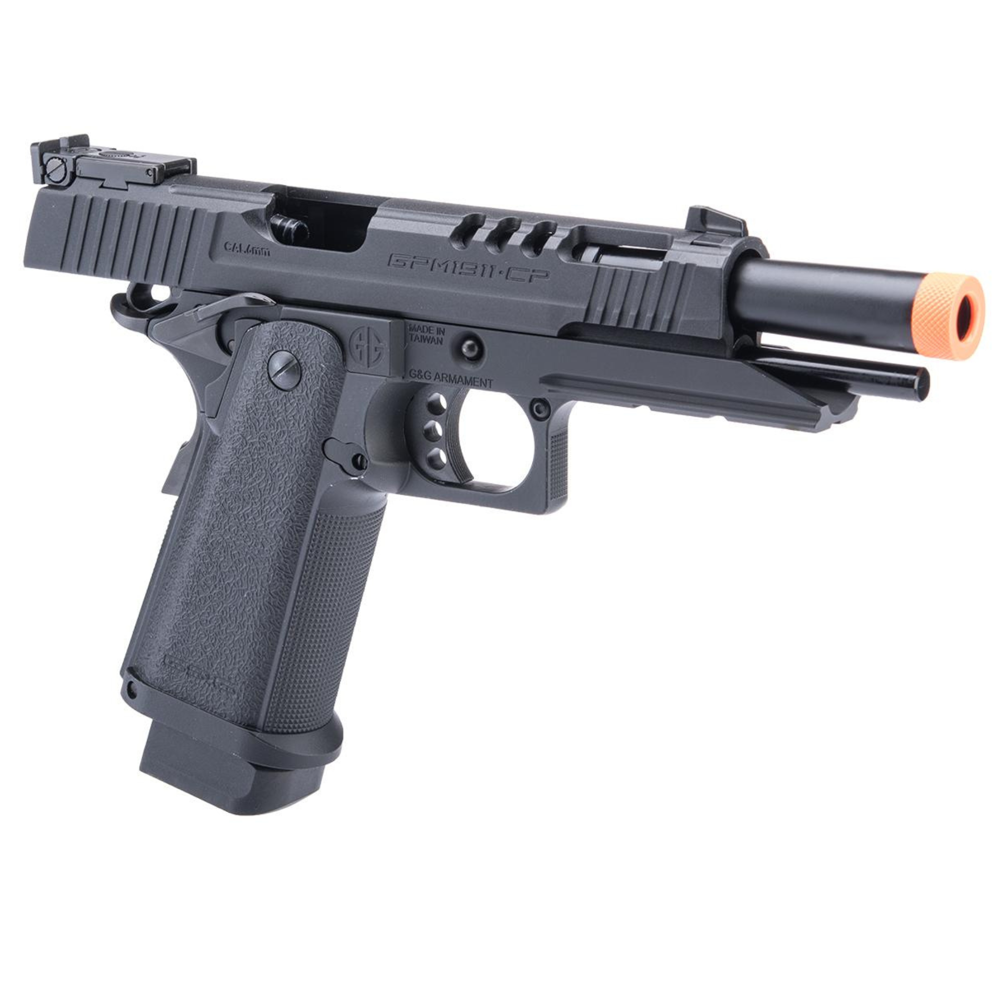G&G GPM1911 CP Hi-Capa Gas Airsoft 6mm Pistol (Black) - ssairsoft.com