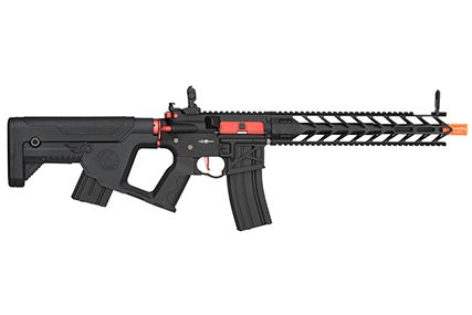 Lancer Tactical Enforcer NIGHT Airsoft AEG 6mm Black/Red - ssairsoft.com