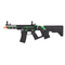 Lancer Tactical Enforcer NEEDLETAIL Skeleton AEG w/ Alpha Stock (BLACK/GREEN) - ssairsoft.com