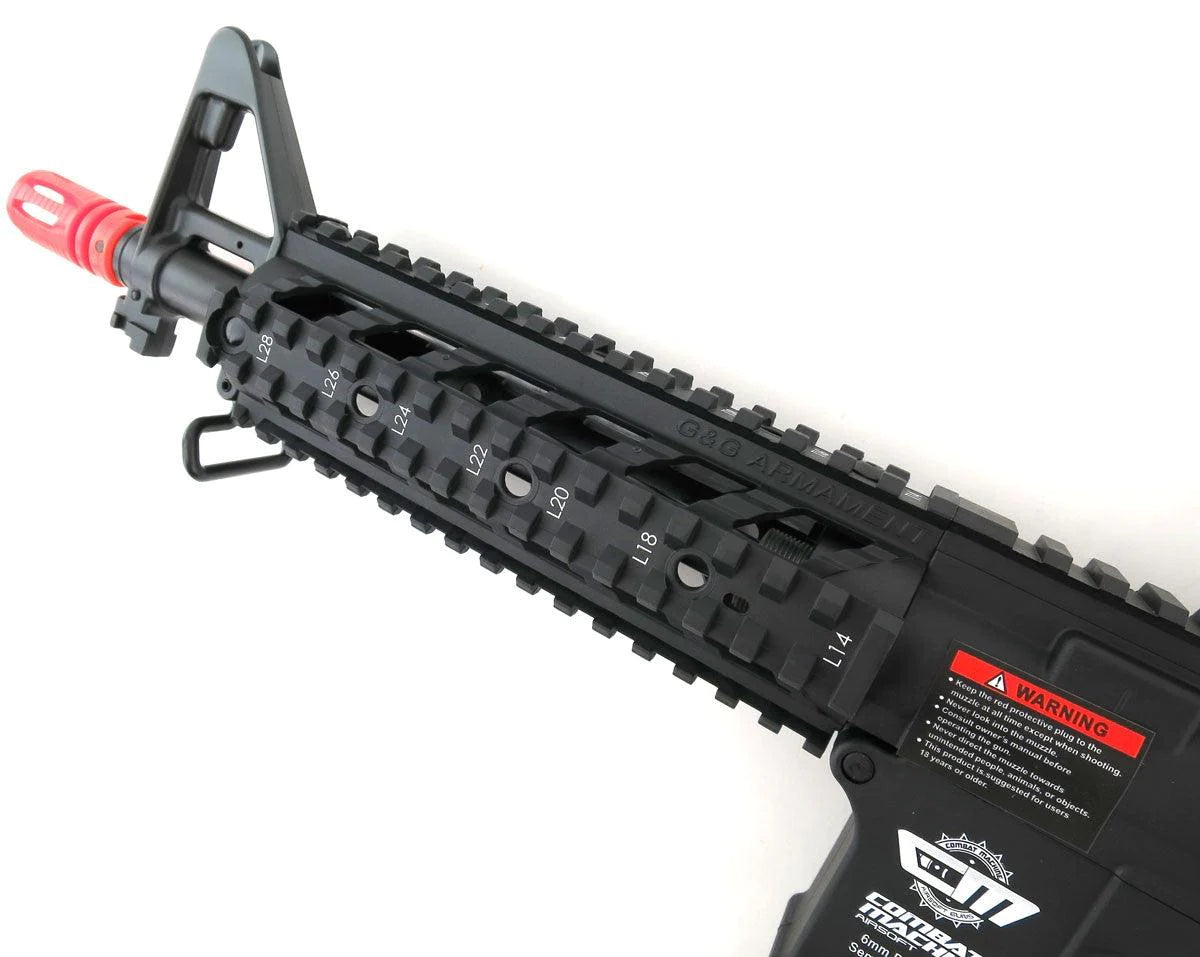 G&G Combat Machine 16 Raider CQB Airsoft AEG Rifle - Black - ssairsoft.com