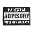 G-FORCE PARENTAL ADVISORY: WE'LL KICK YOUR ASS PVC MORALE PATCH - ssairsoft.com