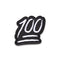 Patch 100 Emoji (Black & White) - ssairsoft.com