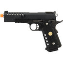 WE Tech 1911 5.1 Hi-Capa Hyper Speed "Skeletor" Gas Blowback Airsoft Pistol (BLACK) - ssairsoft.com