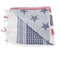 Lancer Tactical Multi-Purpose Shemagh Face Head Wrap w/ Blue Stars (WHITE / BLUE / RED) - ssairsoft.com
