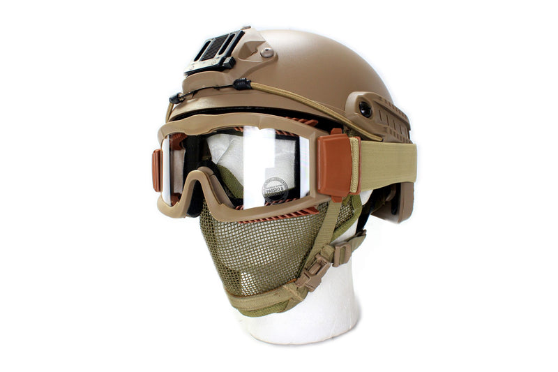 airsoft milsim gear Head Gear Package Tan | Packages | SS Airsoft