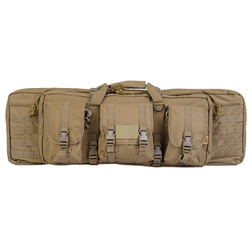 Lancer Tactical Double Gun Bag Coyote Tan 36" - ssairsoft.com