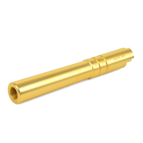 Airsoft Masterpiece .45 ACP Golden STEEL Threaded Fix Outer Barrel for Hi-CAPA 4.3 - ssairsoft.com