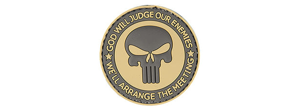 Patch "GOD WILL JUDGE OUR ENEMIES" (COLOR: Black & Tan) - ssairsoft.com