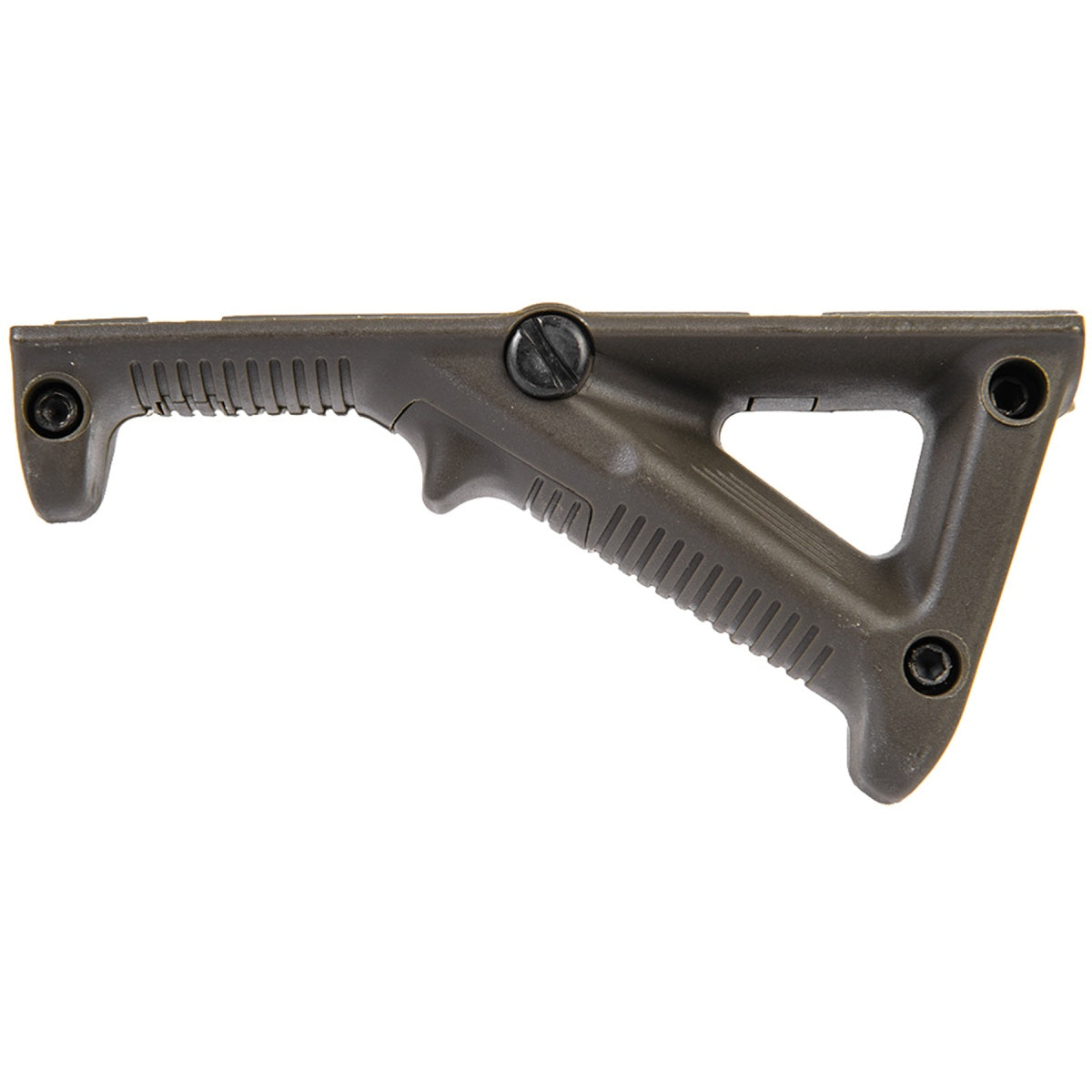 REINFORCED COMPACT POLYMER PICATINNY ANGLED FOREGRIP (OD Green) - ssairsoft