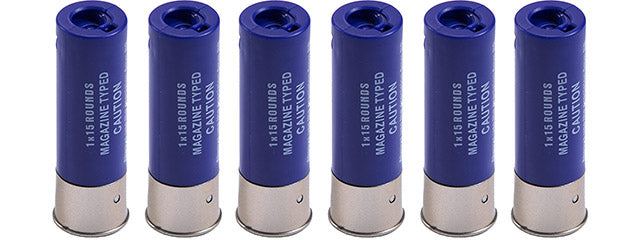 WoSport 15 Round Shotgun Shells forShotguns (Color: Purple / Pack of 6) - ssairsoft.com