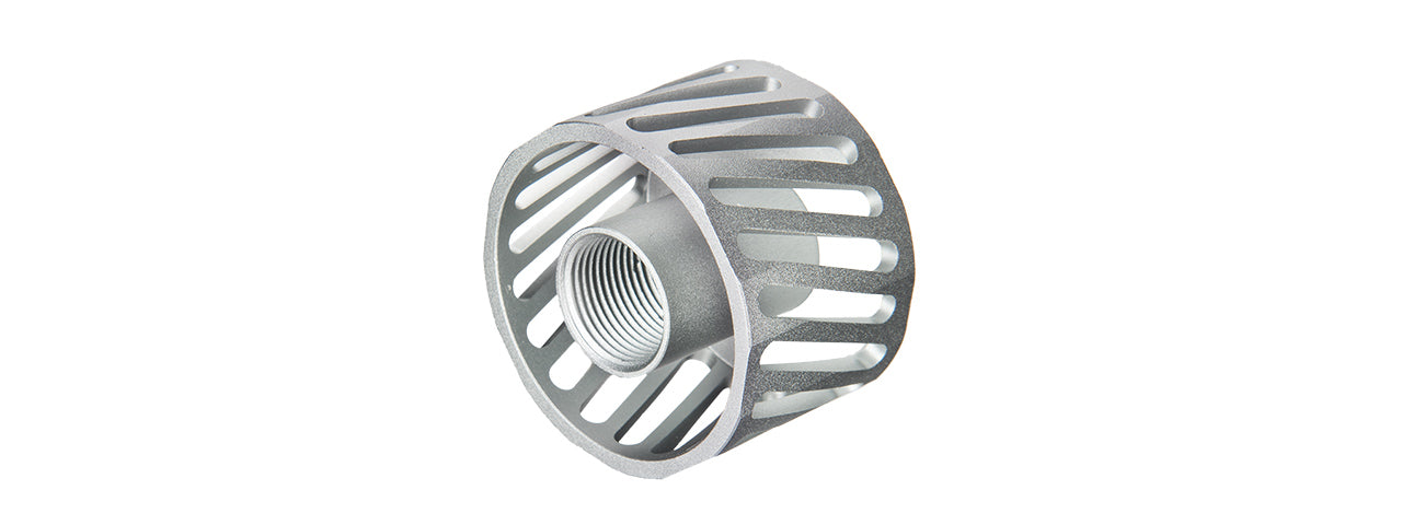 FLASH COMPENSATOR FOR 14MM CCW (SILVER)